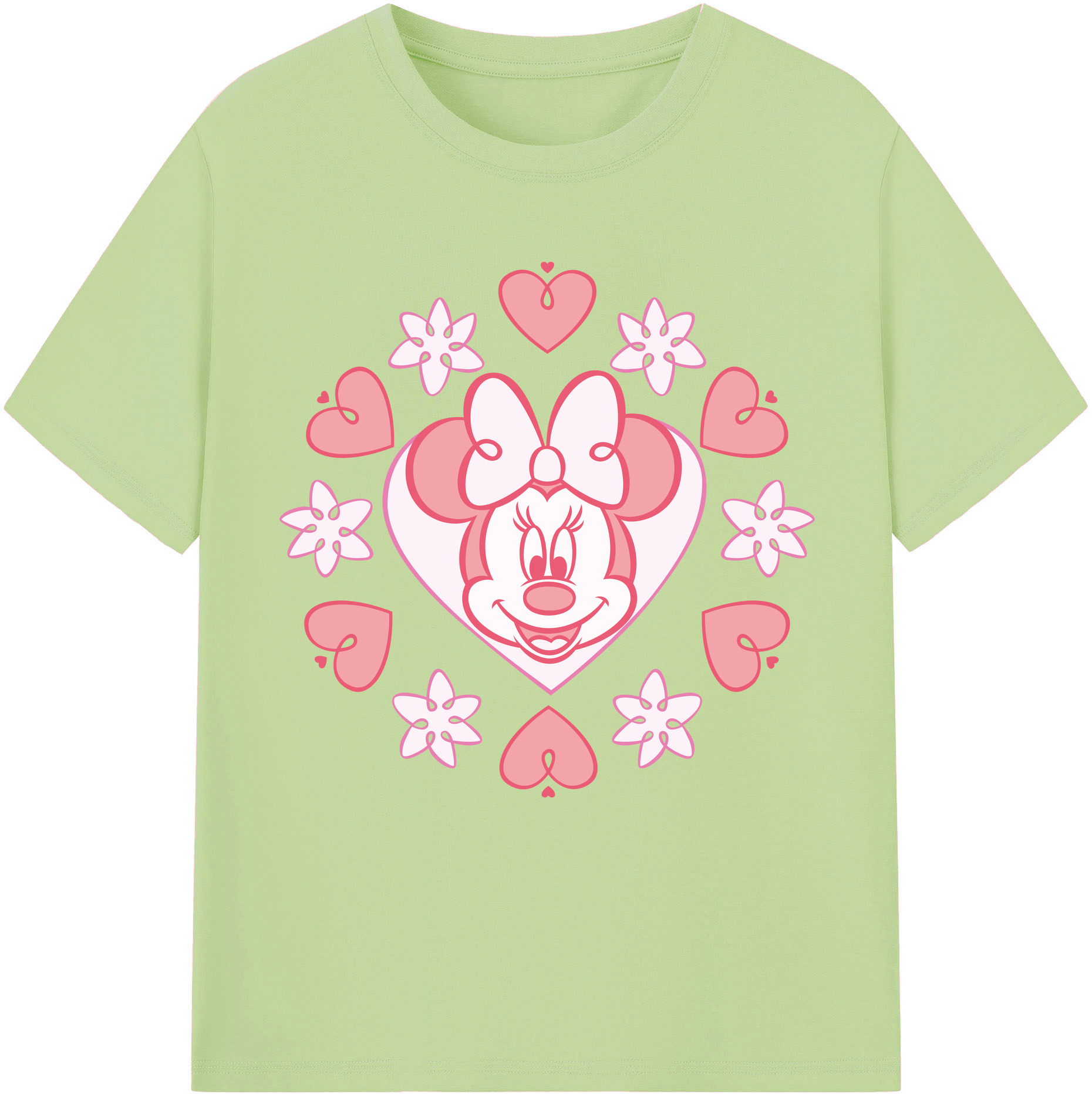 （画像用） ミッキーマウス Mickey Mouse 綿100％半袖Tシャツ（フロントプリント）